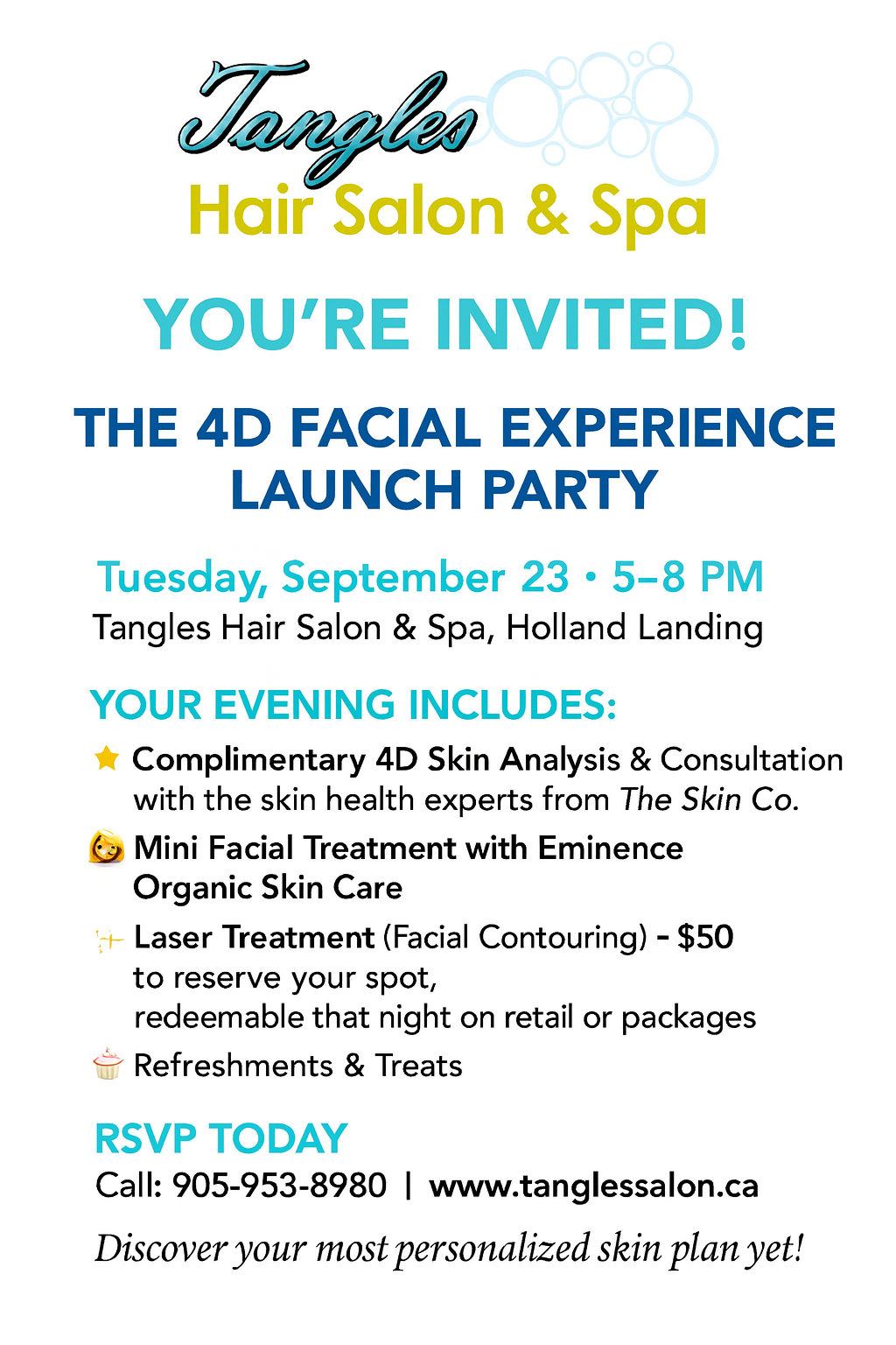 4d Facial Experience Launch PARTY !