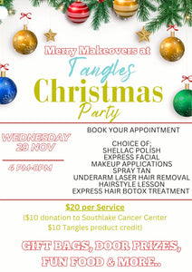 Merry Makeovers At Tangles Christmas Party!